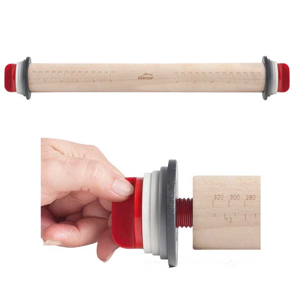 Valjar leseni 38 cm z distančnimi obročki