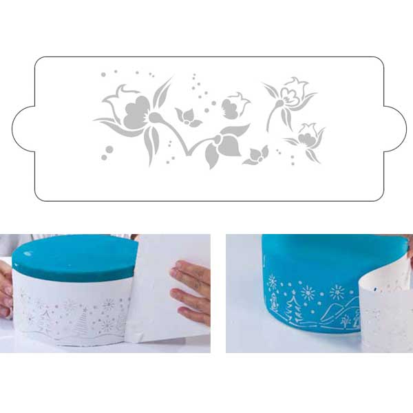 Šablona za dekoracijo 02 - Stencil - Cvetovi