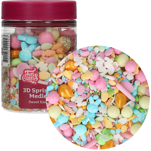 Sladkorni 3D posip - Sweet Easter 70 g, Funcakes