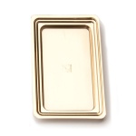Mignon podstavek Pravokoten zlati 100/1 - 6,7x11 cm