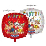 Balon folija Paw Patrol, 45 cm - okrogel