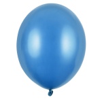 Baloni lateks - Metalik modra barva (Caribbean Blue)