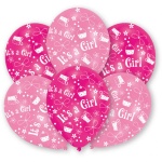 Baloni lateks - It' s a girl - roza