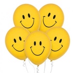 Baloni Smile - rumeni, 5/1 - lateks