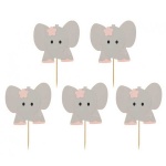 Cupcake topper Roza Slončki 10/1