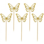 Cupcake topper Zlati Metulji 12/1