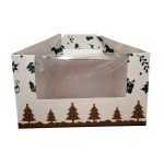 Embalaža za kekse z ročajem Božič 18x15 h 10 cm, karton