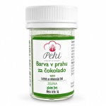 Barva v prahu za čokolado - Zelena, 3 g