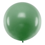 Jumbo lateks balon - pastelno temno zelena barva (1m)