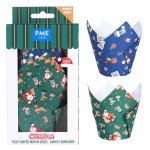 Košarice za muffin Santa's Workshop tulip, 24/1 PME