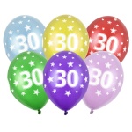 Baloni lateks - 30. rojstni dan (metalik)