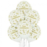 Lateks baloni - First Communion, 6/1 - 30 cm