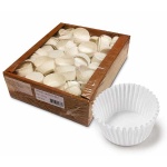 Papirnate posodice za mignone Okrogle bele - 2000 kos