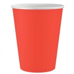 Papirnati kozarec Rdeči, 6/1 - 250 ml
