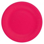 Papirnati krožnik Magenta, 6/1 - 18 cm