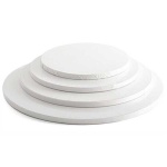 Podstavek Beli okrogel, H 1.2 cm - kartonasti