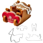 Set za izdelavo 3D božičnih sani 4/1, Wilton