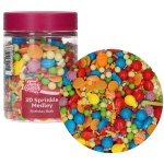 Sladkorni 3D posip - Birthday Bash 70 g, Funcakes