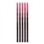 Svečke Visoke Ombre Red - Black, 15 cm - 5/1