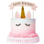 Tortni topper Unicorn - papir 12 cm