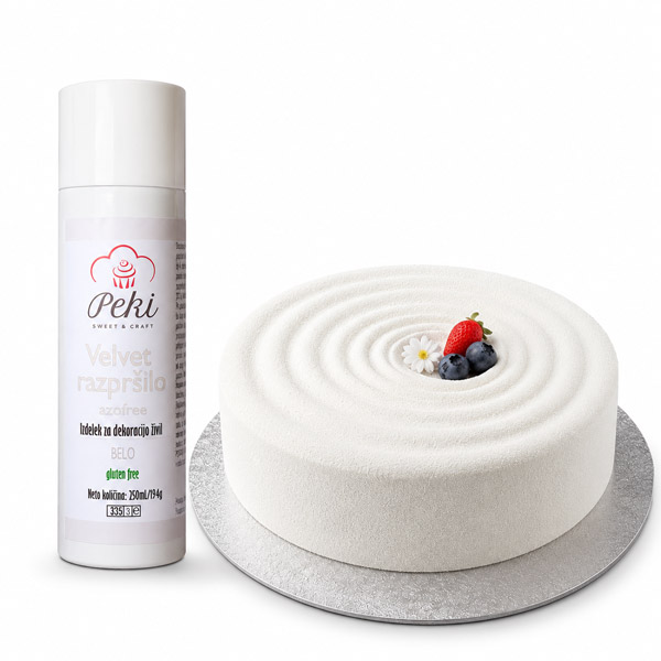 Velvet razpršilo - Belo 250 ml (Semifreddo)